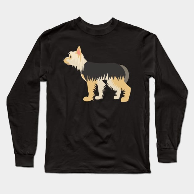 Yorkshire Terrier Long Sleeve T-Shirt by kawaii_shop